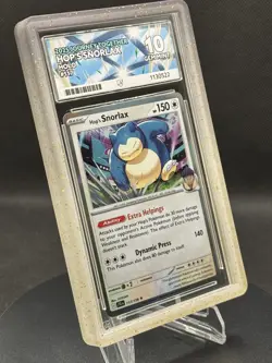 🌿😴 Pokemon TCG – Hop’s Snorlax 117/159 Holo – Journey Together – ACE 10 + GG - Image 3
