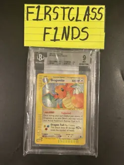 2002 Pokemon Expedition #9 Dragonite Holo BGS 9 Mint - Image 1