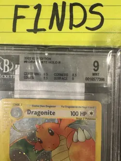 2002 Pokemon Expedition #9 Dragonite Holo BGS 9 Mint - Image 3