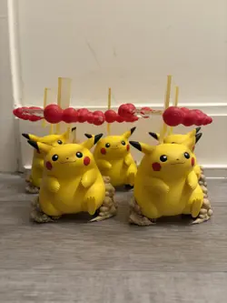 LOT OF 5 - Pikachu Gigantamax Premium Figure Toy Figurine Pokemon Celebrations - Image 1