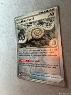 Pokemon TCG * Antique Helix Fossil 153/165 Common Reverse Holo * ME 151 NM - Image 2