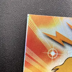 Rainbow Foil Topps Pokemon 77 Ponyta Blue Logo NM Print error. Series 2 - Image 2