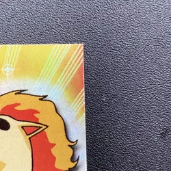 Rainbow Foil Topps Pokemon 77 Ponyta Blue Logo NM Print error. Series 2 - Image 4