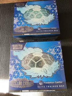New Stellar Crown Pokemon Center Exclusive ETB Factory Sealed Lot Of 2 - Image 1