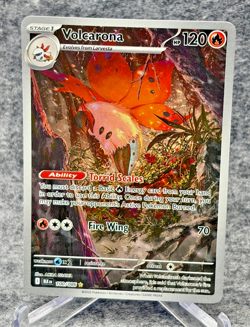 Pokemon TCG Volcarona 100/086 Sv: Black Bolt English Holo Illustration Rare - Image 1