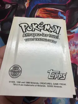 Booster Paquet de 4 Cartes Topps Pokemon Francais 133 Evoli Eevee 2000 - Image 4