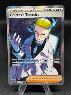 Colress's Tenacity 087/064 Ultra Rare Shrouded Fable Pokemon Holo Near Mint - Image 1