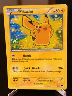 Pikachu McDonald's 2014 Promo Holo 5/12 English - Image 1