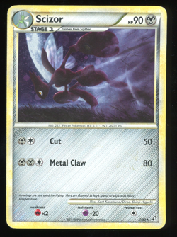 Scizor Pokemon TCG HGSS Undaunted 7/90 Holo MP or Better - Image 1