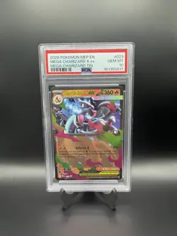 Pokemon PSA 10 Mega Charizard X EX #029 English Holo Promo Me: Mega Evolution - Image 1