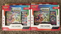 2 x Pokemon First Partner Illustration Collection Series 2 Sealed New (LOT OF 2) - Image 1