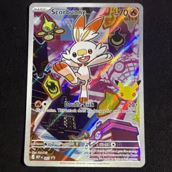 Pokemon First Partner Series 2 Scorbunny 053 Illustration Collection Promo NM - Image 1