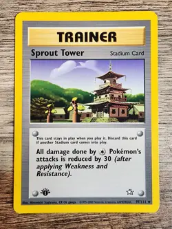 Pokemon Card Sprout Tower 97/111 1st Edition Neo Genesis - LP/NM - 2 - Image 1