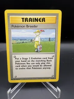 Pokemon Pokemon Breeder - 76/102 - Rare Base Set Unlimited LP/NM - Image 1