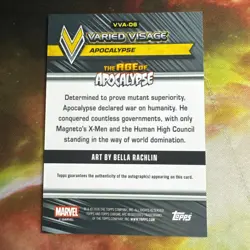 2026 Topps Chrome Marvel Varied Visage Gold Wave Auto /50 Apocalypse - Image 2