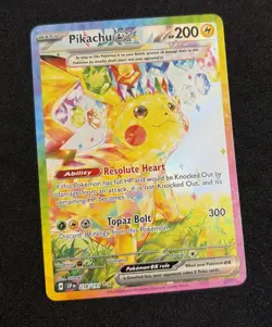 Pikachu ex 238/191 Sv08: Surging Sparks Special Illustration Rare Full Art Holo - Image 3
