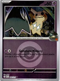 Pokemon Team Rocket's Mimikyu 097/217 Ascended Heroes Energy Reverse Holo NM - Image 1