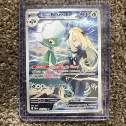 Pokemon TCG Cynthia's Roserade Card Destined Rivals 184/182 Pack Fresh - Image 1
