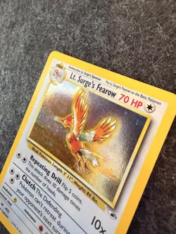 Pokemon TCG Lt. Surge's Fearow 7/132 - Holo - Gym Heroes - WOTC - Image 3