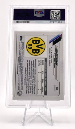 Jude Bellingham 2020 Topps Chrome UCL Refractor Rookie #68 PSA 9 - Image 2
