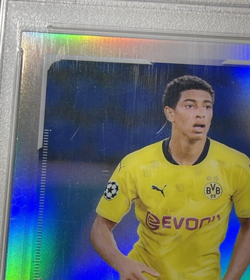 Jude Bellingham 2020 Topps Chrome UCL Refractor Rookie #68 PSA 9 - Image 3