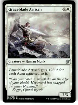 FOIL MTG Graceblade Artisan Dragons of Tarkir Regular - Image 1