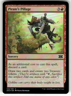 PIRATE'S PILLAGE #120 MTG DOUBLE MASTERS 2022 COMMON FOIL - Image 1