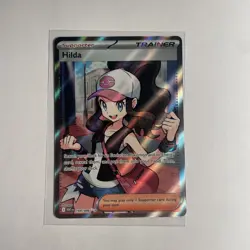 Hilda 164/086 Full Art Ultra Rare White Flare Holo Pokemon TCG Card NM - Image 1