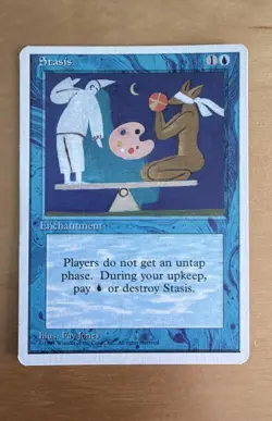 MTG Stasis Alternate 4th Edition Regular Rare - Image 1