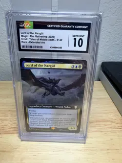 MTG Lord of the Nazgul *EXTENDED ART* Borderless 0142 CGC 10 - Image 1