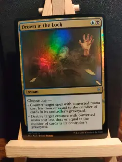 Drown in the Loch FOIL - Throne Of Eldraine - Uncommon - NM (see pics) MTG - Image 1