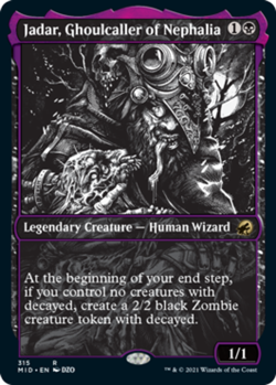 1x Jadar, Ghoulcaller of Nephalia - Showcase Light Play MTG Magic - Kid Icarus - - Image 1
