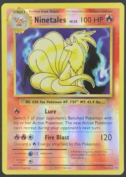 Pokemon - Ninetales - 15/108 - Evolutions Reverse Holo - LP - Image 1