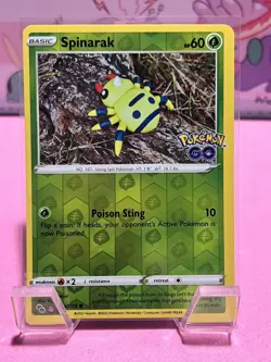 The Pokemon Company Spinarak (Peelable Ditto) 006/078 Rev Holo Pokemon GO EN - Image 1