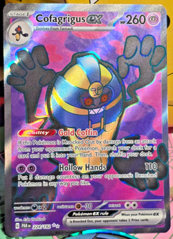 Cofagrigus ex 224/182 Paradox Rift (PAR) NM Full Art Pokemon Card - Image 1