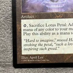 Lotus Petal - Tempest (TMP) 1997 NM Non-Foil Magic MTG - Image 5