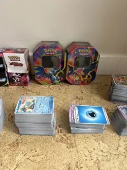 Pokemon TCG Bulk Collection Bundle Cards Empty Tins & Packaging Included - Image 3