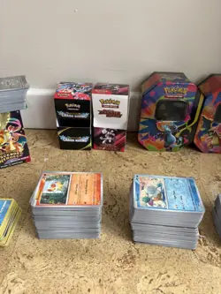 Pokemon TCG Bulk Collection Bundle Cards Empty Tins & Packaging Included - Image 4