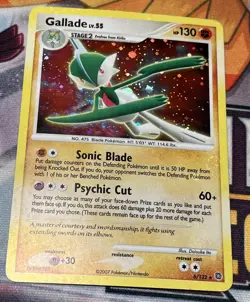 2007 Pokemon, Secret Wonders, #6/132 Gallade, Holo Rare Holo Bleed With Swirl LP - Image 1