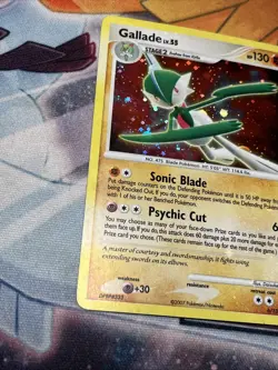 2007 Pokemon, Secret Wonders, #6/132 Gallade, Holo Rare Holo Bleed With Swirl LP - Image 2