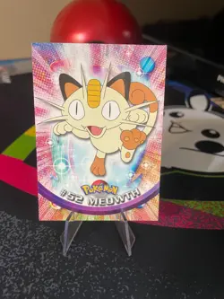 Meowth Topps Pokemon TV Animation Edition Series 1 #52 Non-Holo *Near Mint* - Image 1