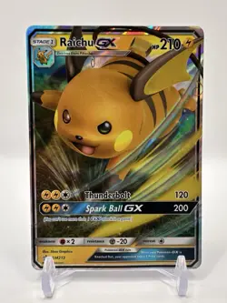 Pokemon SM Black Star Promos Raichu GX #SM213 Near Mint - Image 1