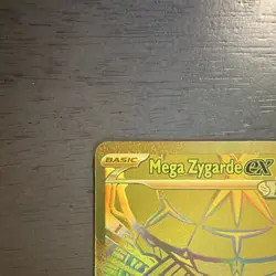 Mega Zygarde EX 124/088 Secret Rare Full Art Holo POR EN Pokemon TCG NM - Image 3