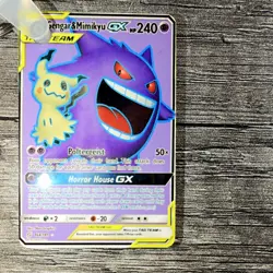 The Pokemon Company Gengar & Mimikyu GX 164/181 Ultra Rare Holo 240 (Keychain) - Image 1