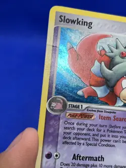 2005 Pokemon EX Unseen Forces Slowking 14/115 Holo Rare DMG/Creased - Image 5