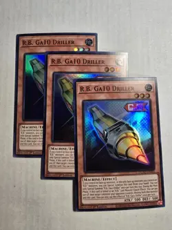 3x R.B. GA10 Driller 1st Edition Super Rare DUAD-EN090 Yu-Gi-Oh! - Image 1