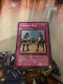 Scrubbed Raid DP09-EN029 Duelist Pack 9: Yusei 2 1st Edition LP - Image 1
