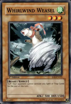 Whirlwind Weasel - 1st Edition EOJ-EN025 - NM - YuGiOh - Image 1