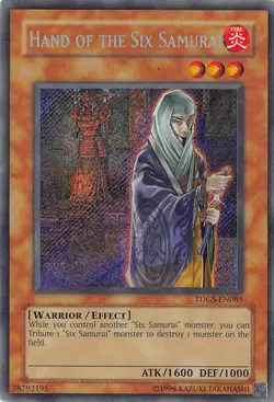 The Duelist Genesis Secret Rare Unlimited MP TDGS-EN085 Hand of the Six Samurai - Image 1