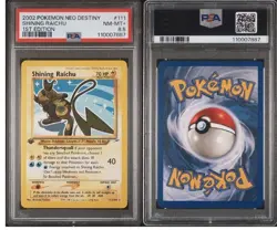 Neo Destiny 1st Edition Rare Holo Shining Raichu 111/105 PSA 8.5 - Image 1